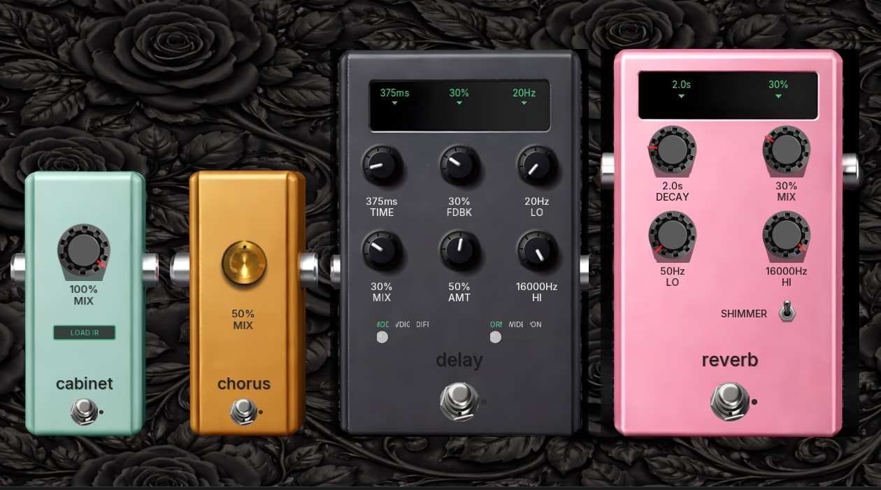 Post-Amp Effects in Aethis UI - Reverb and Delay