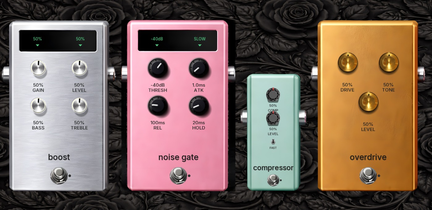 Pre-Amp Effects in Aethis UI - EQ and Drive